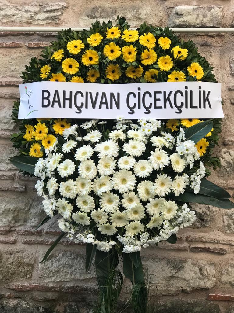 Sarı-Beyaz Cenaze Çelengi